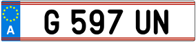 Trailer License Plate